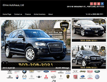 Tablet Screenshot of idriveautoportland.com
